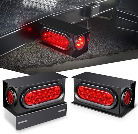 stainless steel tail light boxes|trailer tail light housing box.